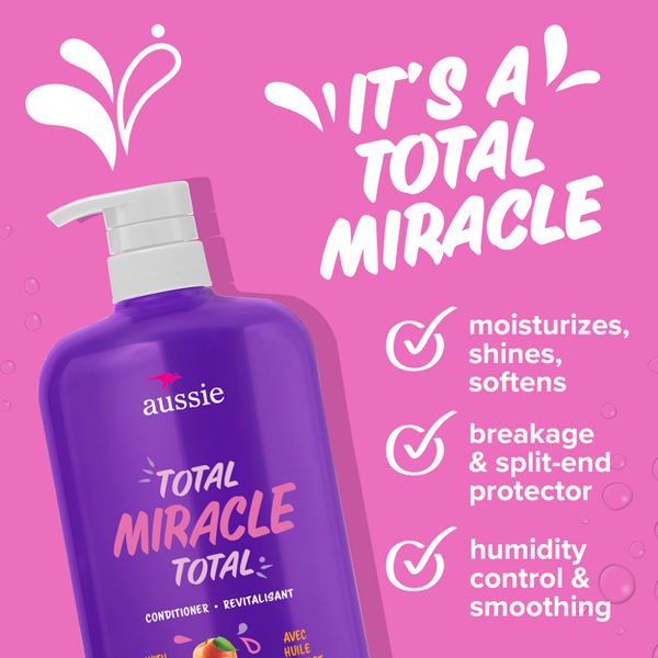 Aussie Paraben-Free Total Miracle Conditioner with Apricot For Damage Hair - 30.4 fl oz