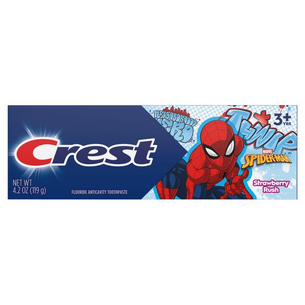 Crest Kids' Spider-Man Strawberry Rush Toothpaste - 4.2oz