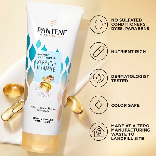Pantene Pro-V Miracles Bond Repair Keratin + Vitamin E Conditioner - 10.9 fl oz