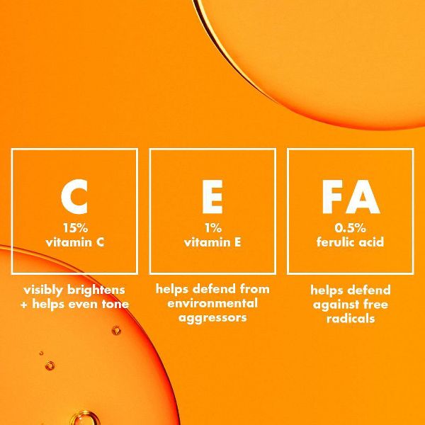 e.l.f. SKIN Bright Icon Vitamin C + E + Ferulic Face Serum - 1 fl oz