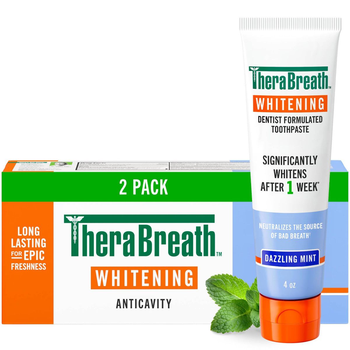 TheraBreath Whitening Toothpaste - 4oz