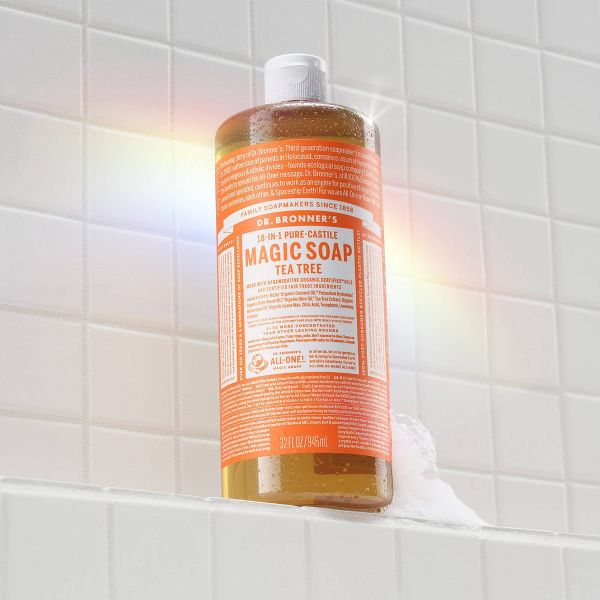 Dr. Bronner's Magic Pure Castile Liquid Soap Bodywash - Tea Tree - 32 fl oz