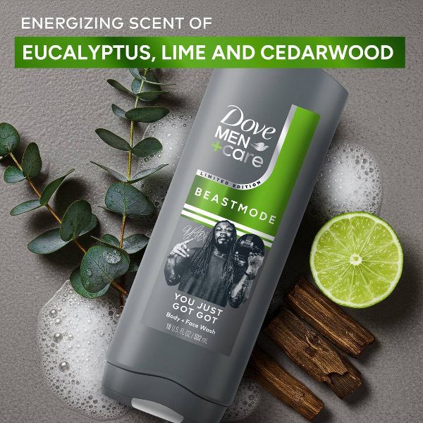 Dove Men+Care Limited Edition Body Wash Beastmode Collection - You Just Got Got - 18 fl oz