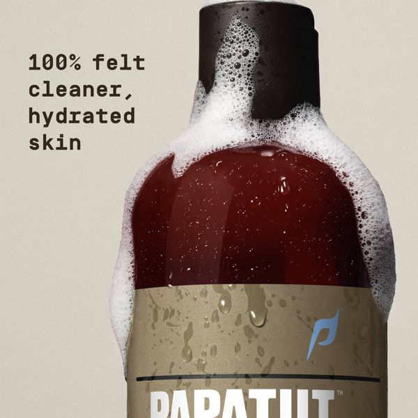 Papatui Men's Exfoliating and Hydrating Sulfate-Free Coconut Oil Body Wash - Lush Coconut - Trial and Travel Size - 3 fl oz