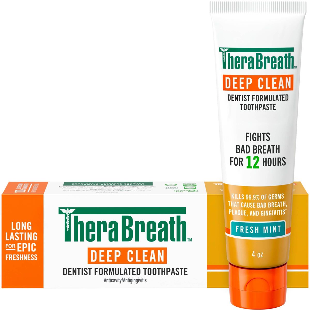 TheraBreath Deep Clean Toothpaste - 4oz