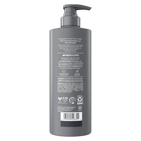 Dove Men+Care 2-in-1 Fresh & Clean + Menthol Shampoo and Conditioner - 18 fl oz