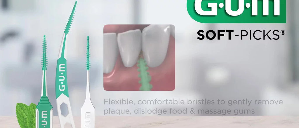 GUM Soft-Picks Comfort Flex Mint Dental Picks - 80ct
