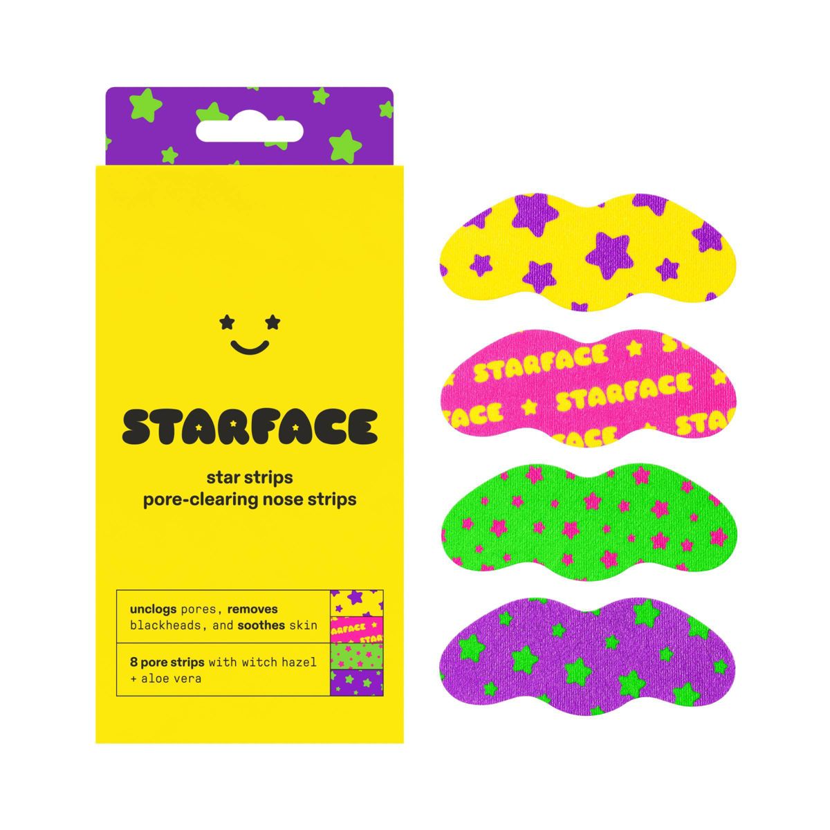 Starface Star Strips Pore-Clearing Nose Strips - Assorted Pack - 8ct