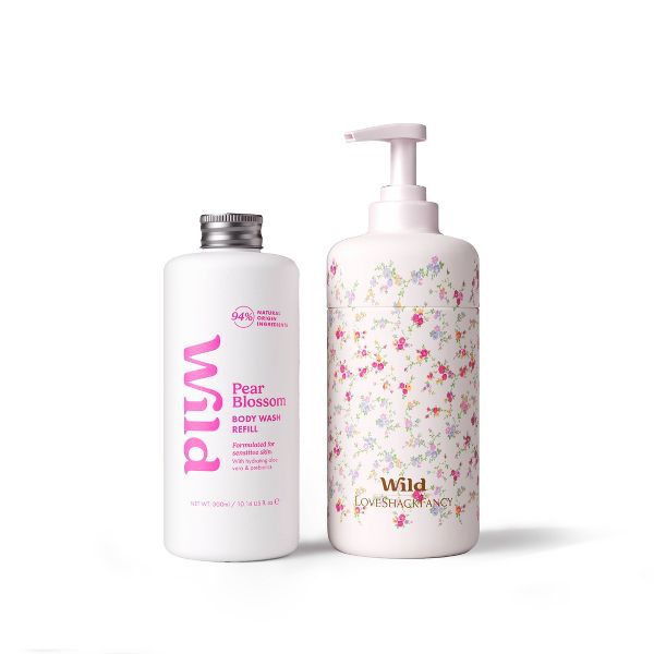 LoveShackFancy x Target - Wild Sunrise Patchwork Body Wash - Pear Blossom - 10.14 fl oz