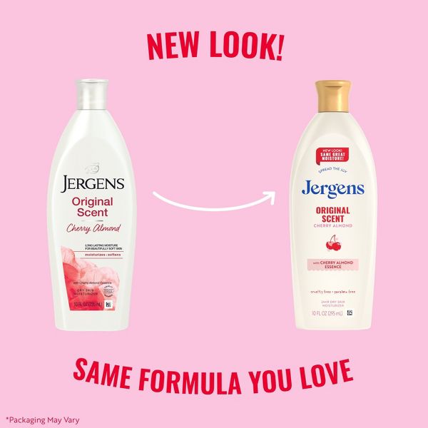 Jergens Original Scent Cherry Almond Moisturizing Body Lotion for Dry Skin - 33.8 fl oz