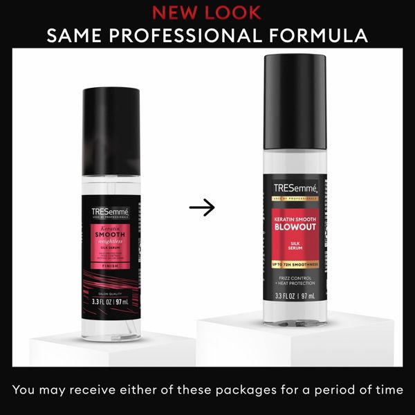 Tresemme Weightless Silk Serum for Intense Salon-Level Shine Keratin Smooth with Heat Protection and Frizz Control - 3.3oz