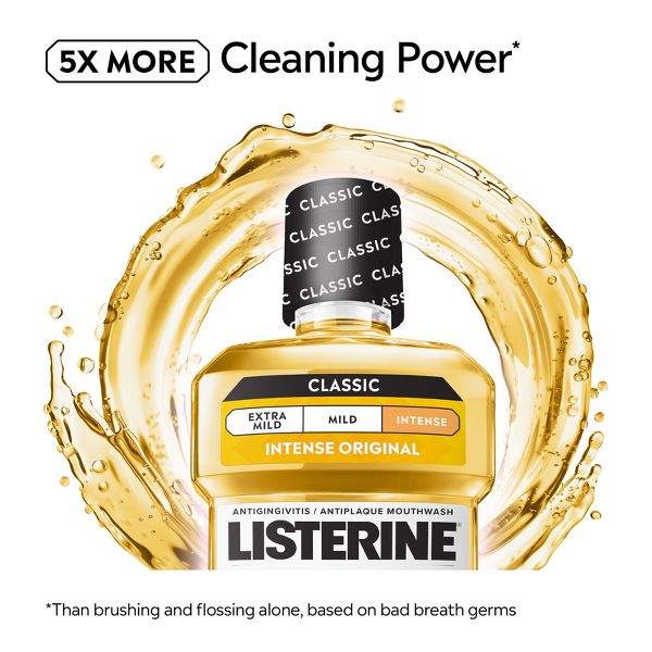 Listerine Original Antiseptic Intense Mouthwash - 1L