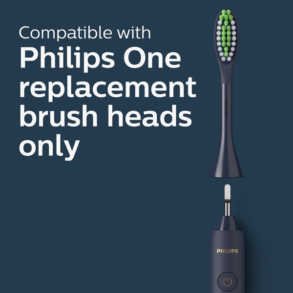 Philips One by Sonicare Battery Electric Toothbrush Model HY1100/01 with Travel Case and Brush Head - Coral