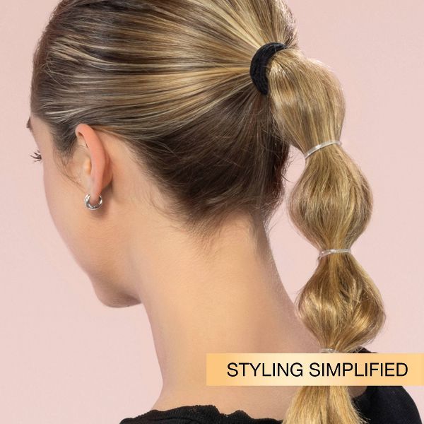 scünci Mixed Size Polyband Elastic Hair Ties - Black - All Hair - 300pcs