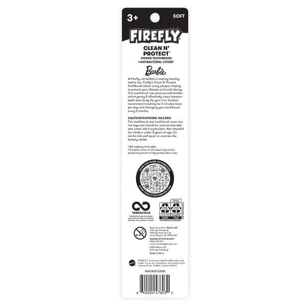 Firefly Barbie Clean Protect Kids Toothbrush