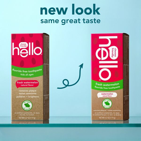 hello Kids' Watermelon Fluoride-Free Toothpaste - 4.2oz