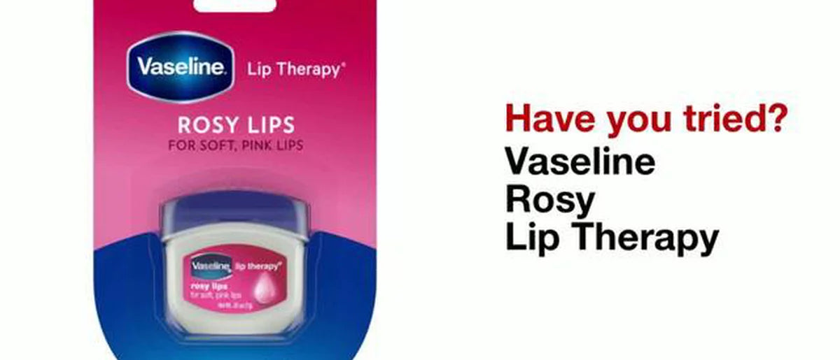 Vaseline Lip Therapy Mini Lip Balm - Rosy - Travel Size - 0.25oz