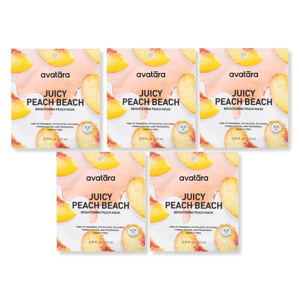 Avatara Peach Beach Brightening Mask - 0.71 fl oz
