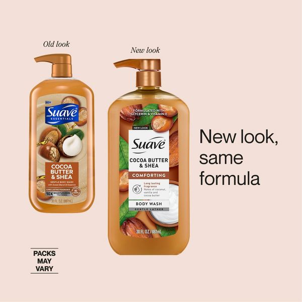 Suave Essentials Gentle Body Wash Cocoa Butter & Shea - 30 fl oz