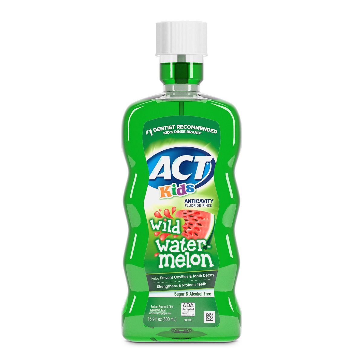 ACT Kids Wild Watermelon Anticavity Fluoride Rinse Mouthwash - 16.9 floz