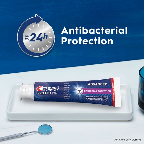 Crest Pro-Health Advanced Bacteria Protection Fluoride Toothpaste - 5.1oz/2pk