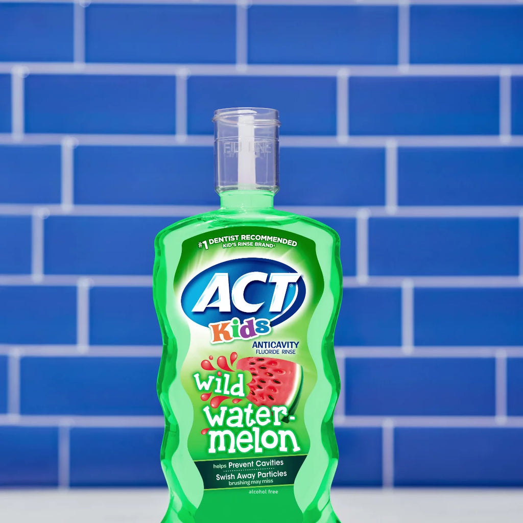 ACT Kids Wild Watermelon Anticavity Fluoride Rinse Mouthwash - 16.9 floz