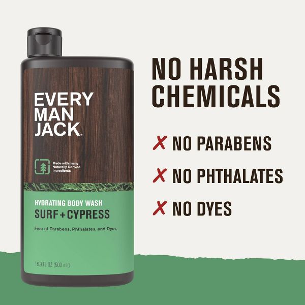 Every Man Jack 2 Pack/16.9 fl oz Surf + Cypress Body Wash