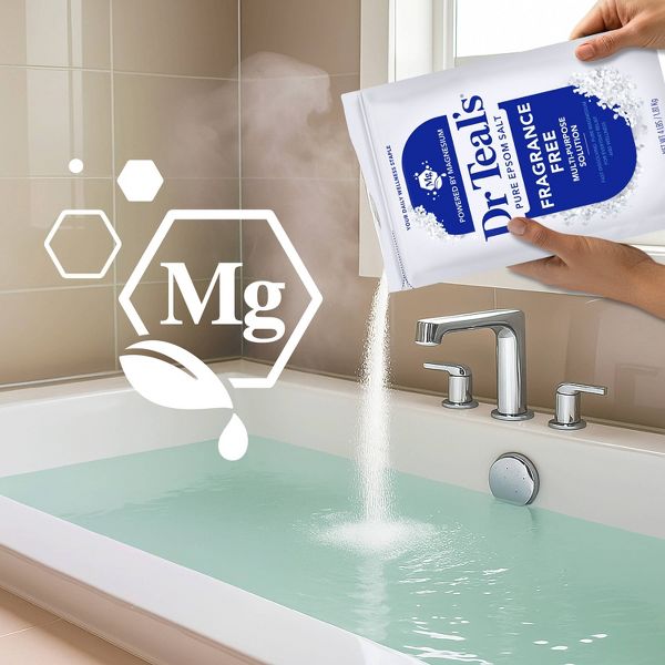 Dr Teal's Epsom Salt Magnesium Soak - Fragrance-Free - 4 lbs