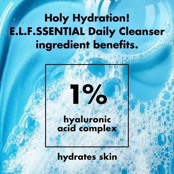 e.l.f. SKIN Holy Hydration! e.l.f.ssential Daily Cleanser - 5.5oz