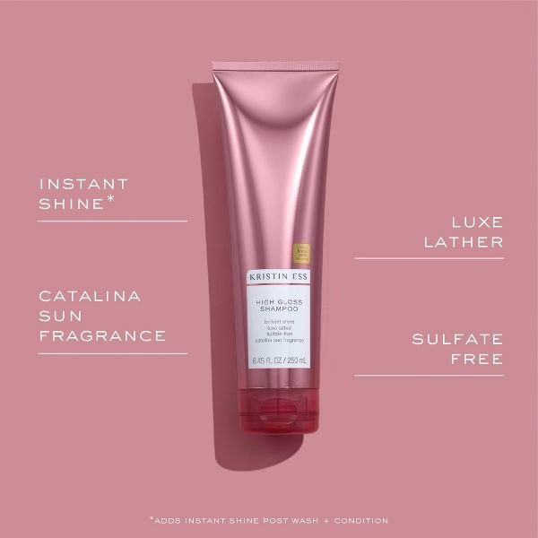High Gloss Shampoo for Shiny Hair – Hydrating & Color Safe - 8.45 fl oz