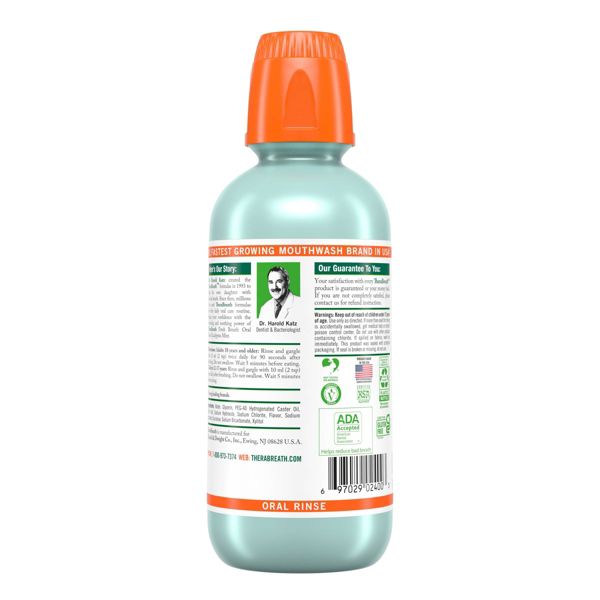 TheraBreath Fresh Breath Mouthwash - Eucalyptus Mint - 16 fl oz