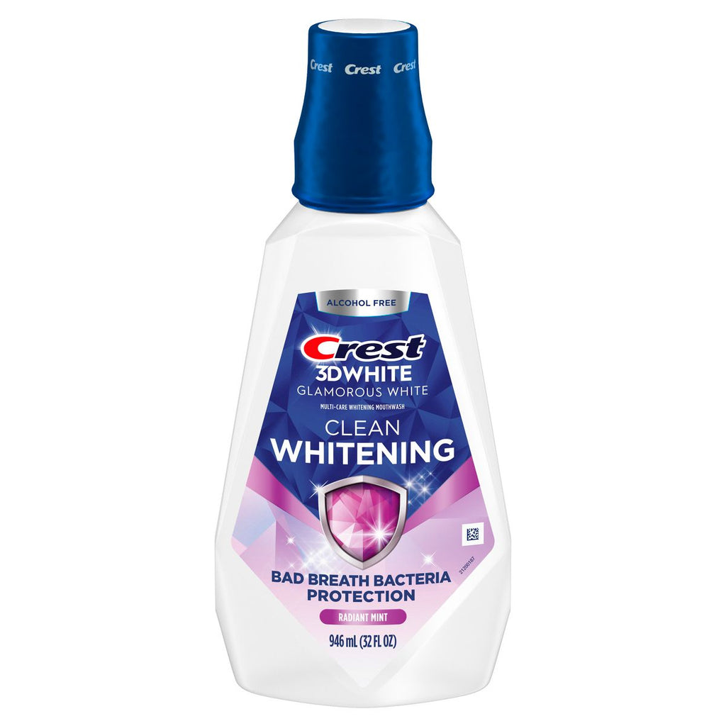 Crest 3D White Glamorous White Alcohol Free Multi-Care Whitening Mouthwash - 946 ml