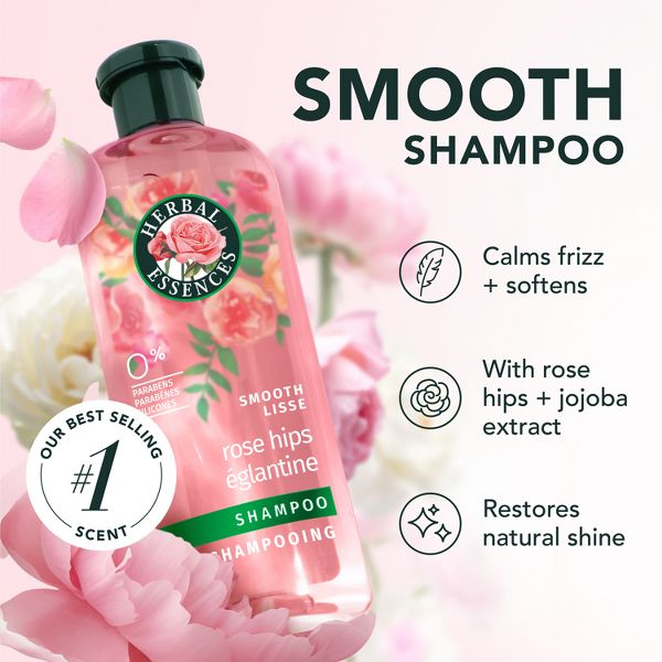 Herbal Essences Smooth Shampoo with Rose Hips & Jojoba Extracts - 13.5 fl oz