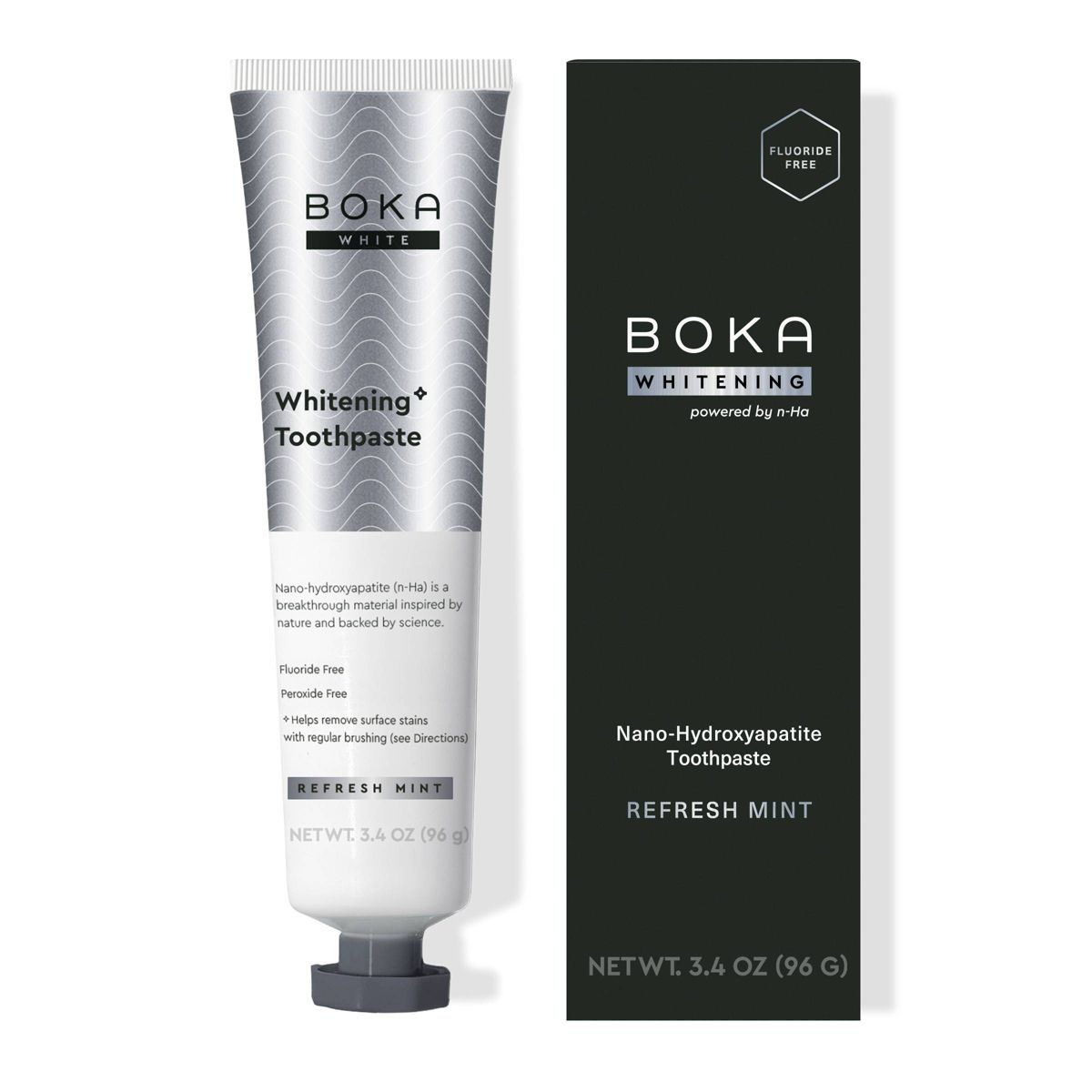 Boka Whitening- Fluoride Free- Nano Hydroxyapatite Toothpaste - 3.4oz