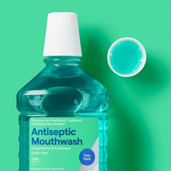 Antiseptic Mouthwash Spring Mint - 101.44 fl oz/2pk - up&up™