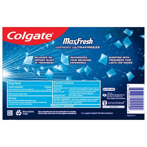 Colgate Max Fresh Toothpaste Cool Mint - 6.3oz/3pk