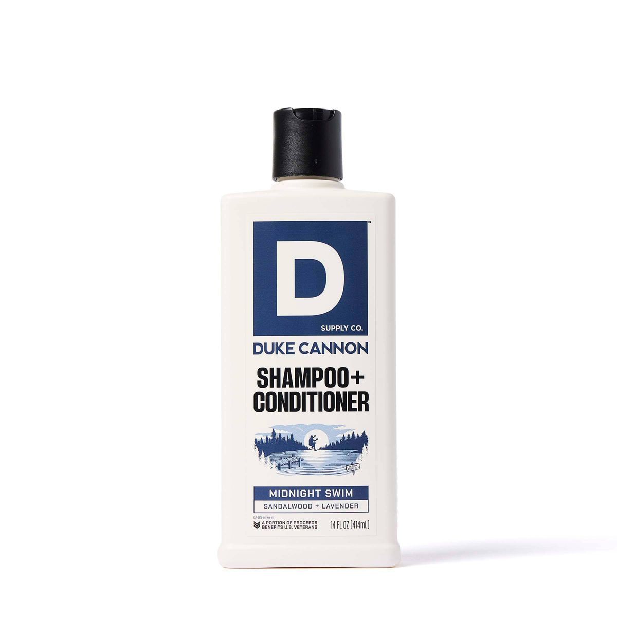 Duke Cannon Supply Co. 2-in-1 Shampoo and Conditioner - Midnight Swim - 14oz