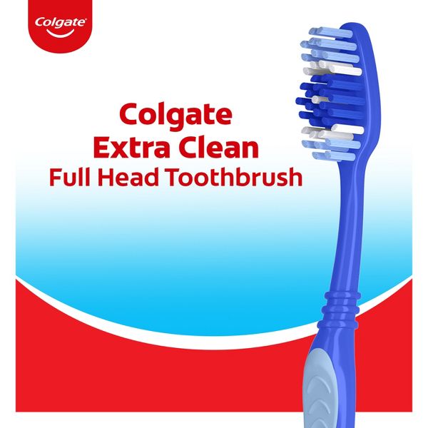 Colgate Extra Clean Manual Toothbrush Medium - 6ct