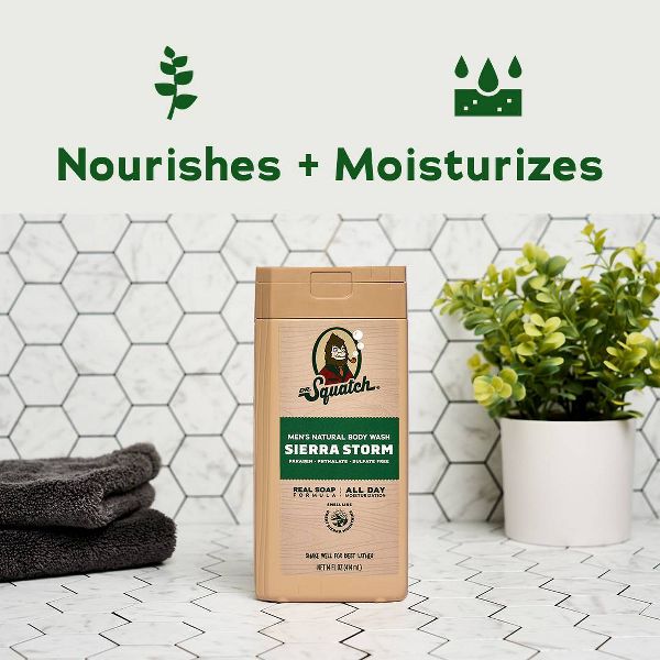DR. SQUATCH Men's Natural Rapids Non-Exfoliating Body Wash - Sierra Storm - 14 fl oz