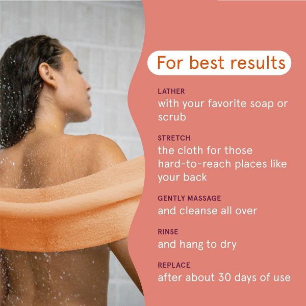 Cleanlogic Bath & Body Exfoliating Stretch Cloth