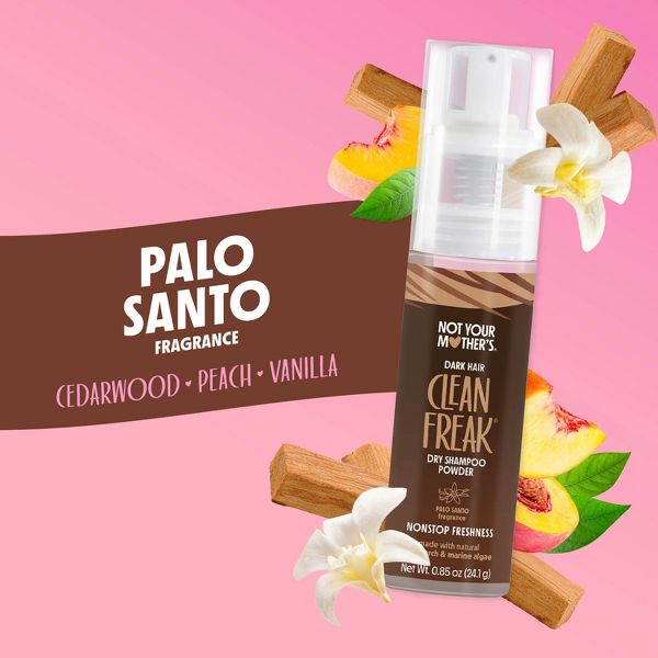 Not Your Mother's Clean Freak Dark Hair Dry Shampoo Powder - 0.85oz