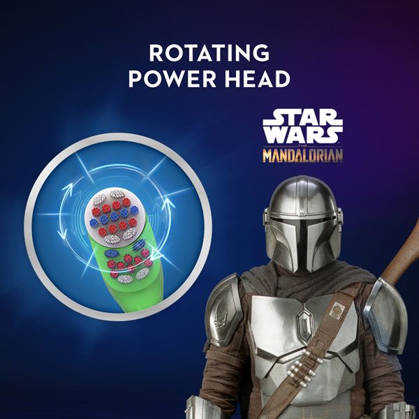 Oral-B Star Wars The Mandalorian Kids' Battery Electric Toothbrush Soft