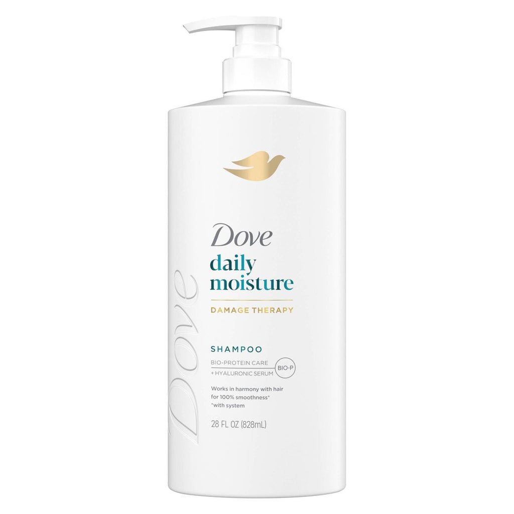 Dove Beauty Daily Moisture Hair Shampoo Pump with Hyaluronic Serum & Bio-Protein Care - 28 fl oz