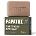 Papatui Men's Sulfate-Free Exfoliating and Hydrating Avocado Oil and Ceramides Bar Soap - 1.4oz