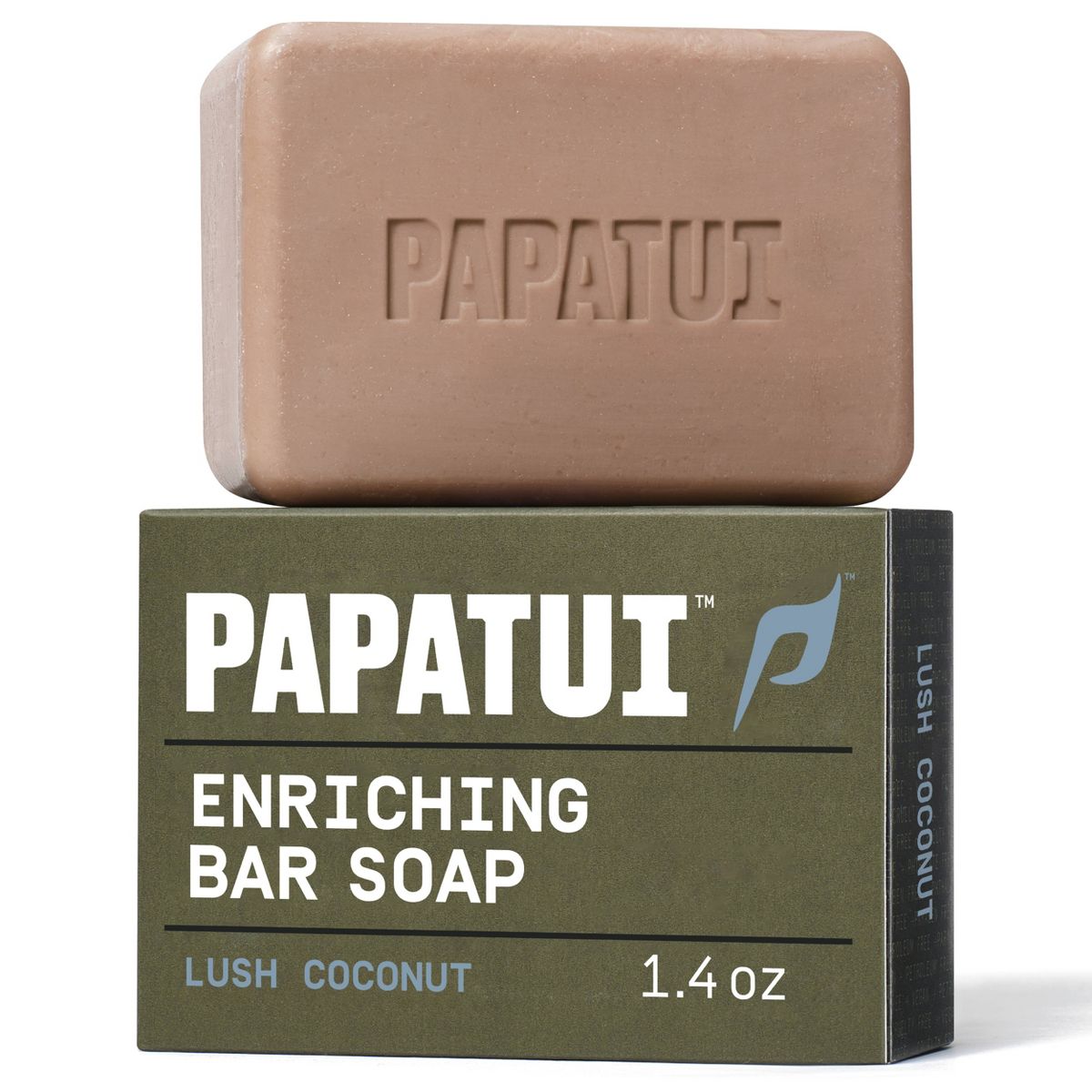 Papatui Men's Sulfate-Free Exfoliating and Hydrating Avocado Oil and Ceramides Bar Soap - 1.4oz
