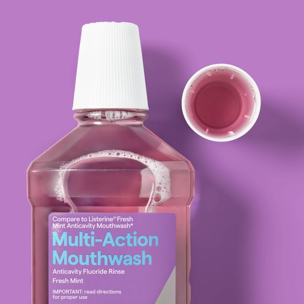 Anticavity Fluoride Mouth Rinse - Eucalyptus Mint - 33.8 fl oz - up&up™