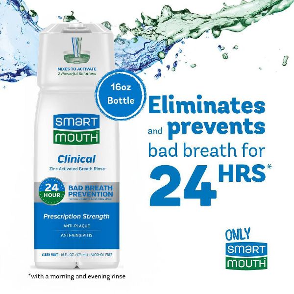 SmartMouth Advanced Clinical Formula Fresh Mint Activated Mouthwash - 16 fl oz