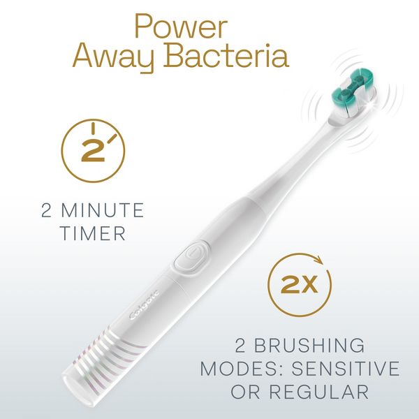 Colgate Total Active Prevention Battery Powered Electric Toothbrush - Soft - White