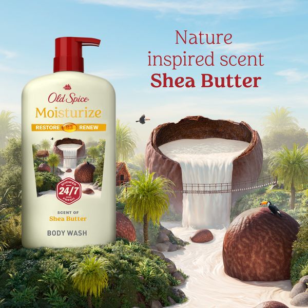 Old Spice Men's Body Wash - Moisturize with Shea Butter - 30 fl oz