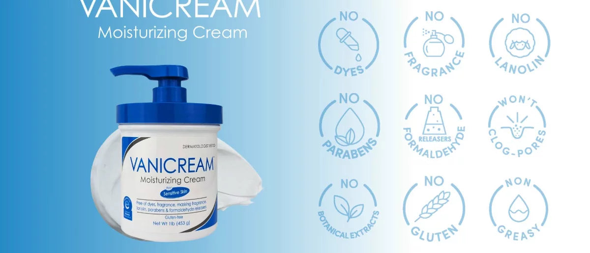 Vanicream Moisturizing Cream for Sensitive Skin with Pump - Unscented - 16oz